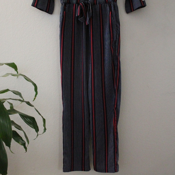 Tommy Hilfiger Navy Striped Jumpsuit - Picture 5 of 12